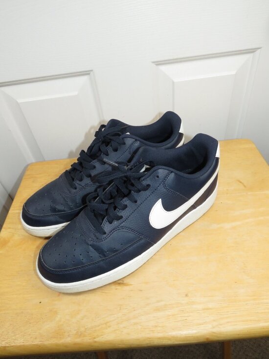 Nike Court Vision Lo Shoes Blue Obsidian White Sneakers FZ5547-400 Men Size 11.5 main image 9